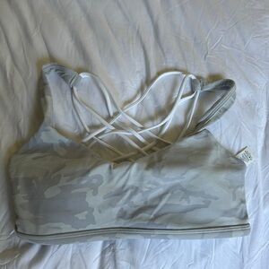 Lululemon Athletica Light Gray Camouflage Sports Bra